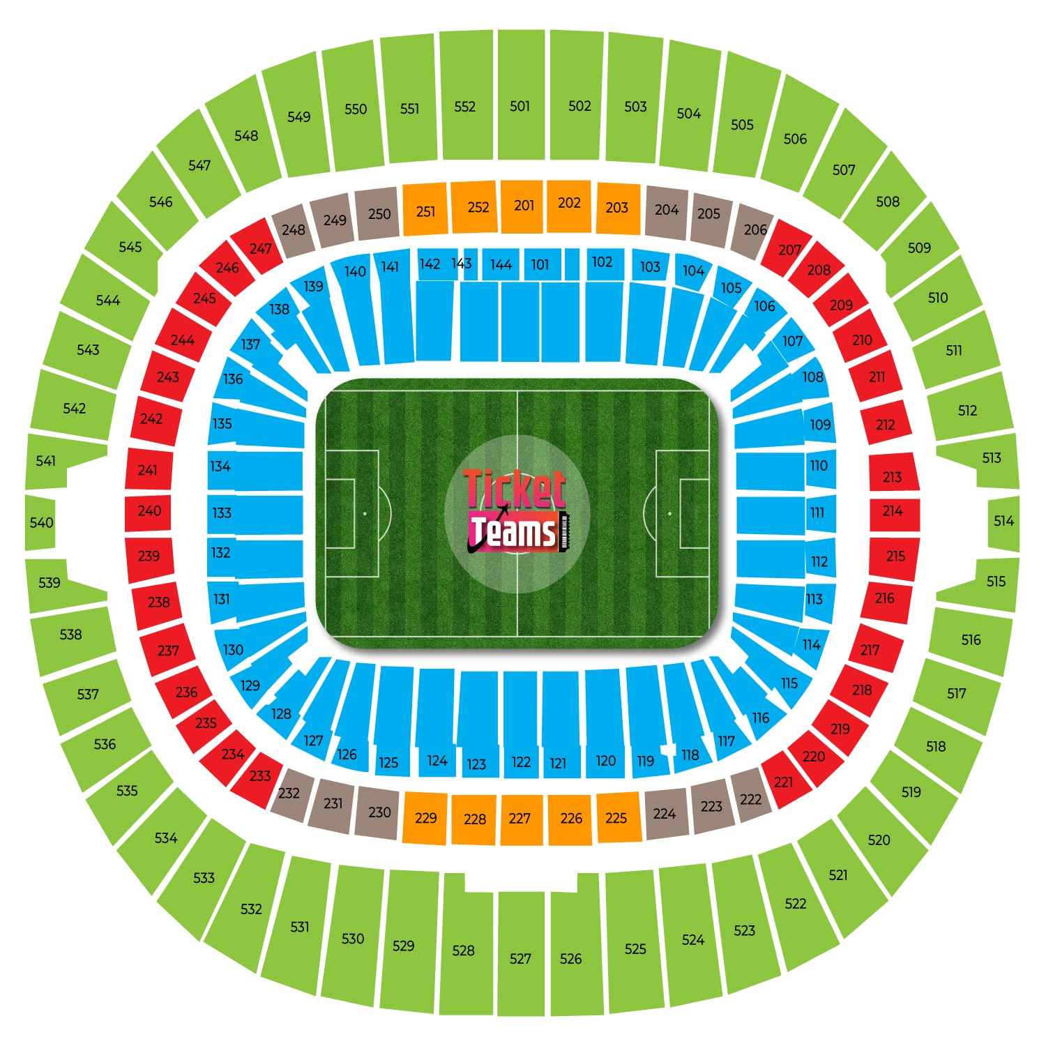 וומבלי - תמונת מושבים ראשית