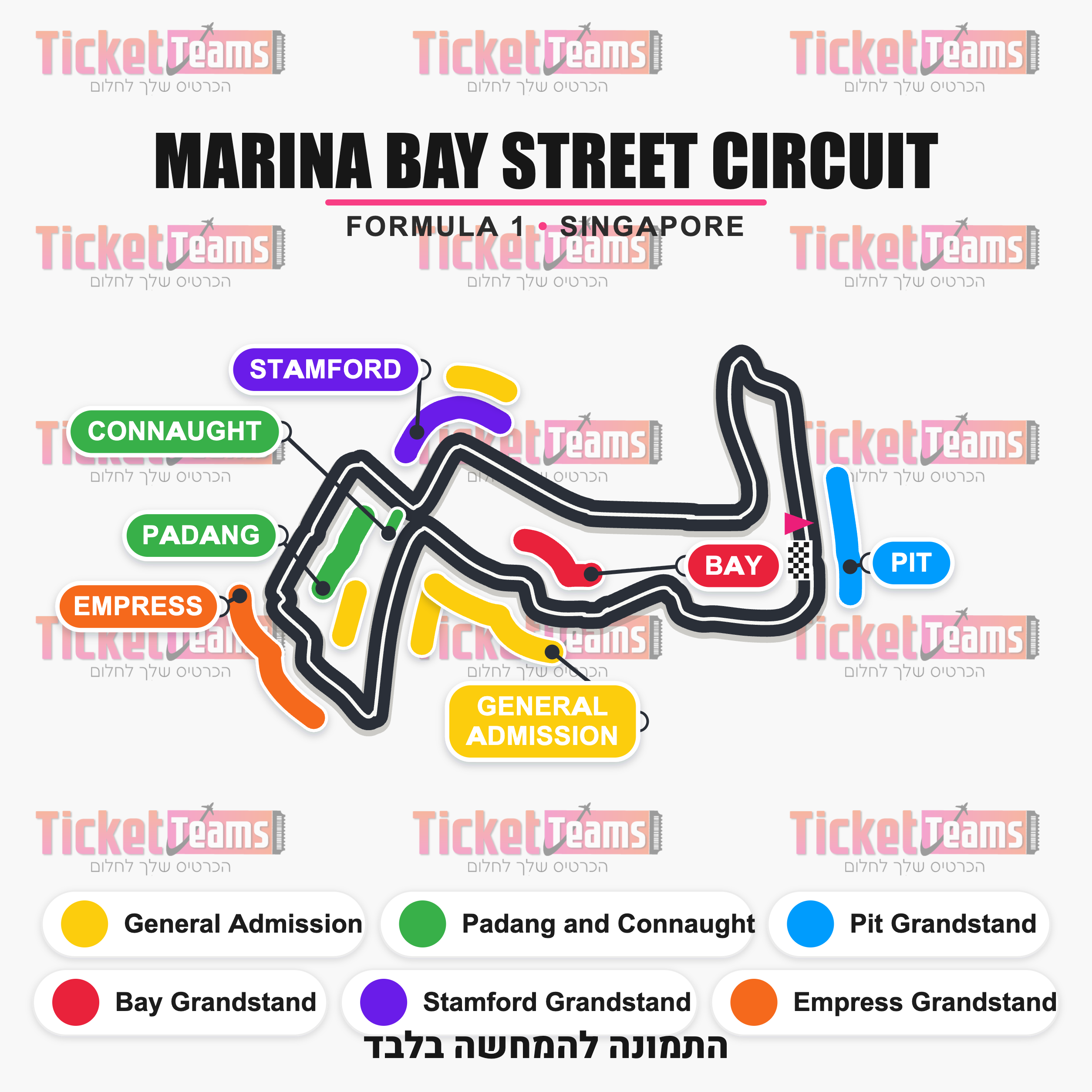 מפת MARINA BAY STREET CIRCUIT